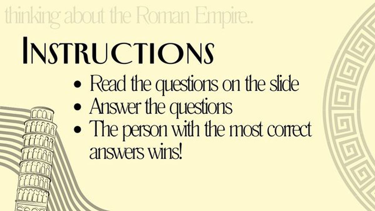 No Place Like Rome: A Quiz Thinking about the Roman Empire image number null